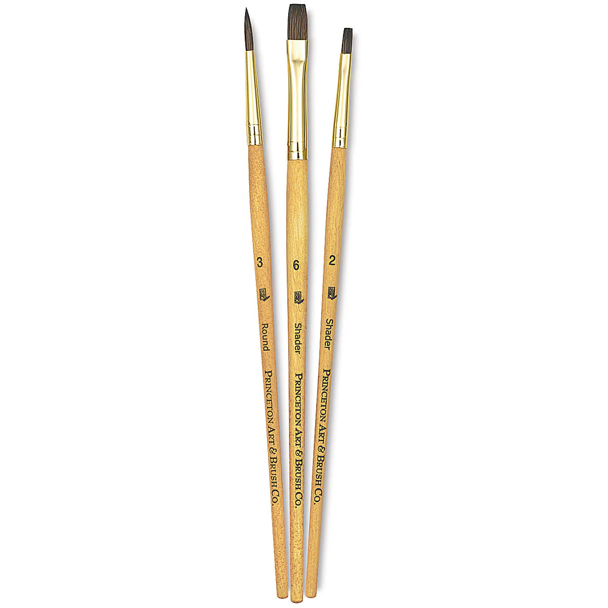 Princeton Real Value Synthetic 9101 Brushes Set Of 3 - Nail Gallerys