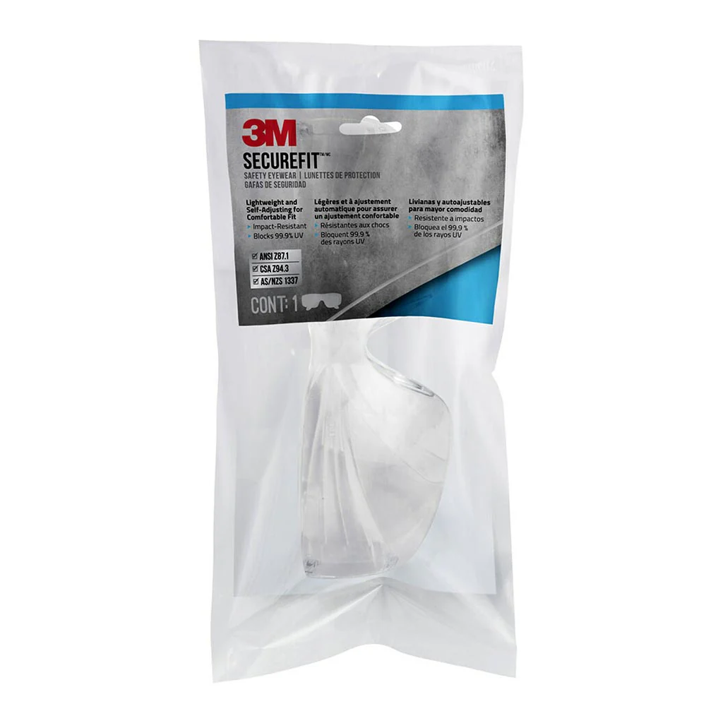 3M SecureFit 200 Anti-Fog Clear Eyewear - Nail Gallerys