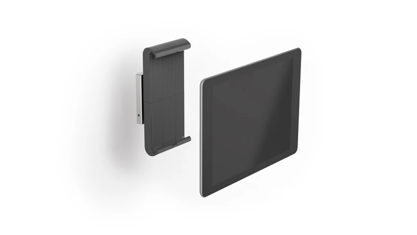 Durable Silver Wall Tablet Holder - Nail Gallerys
