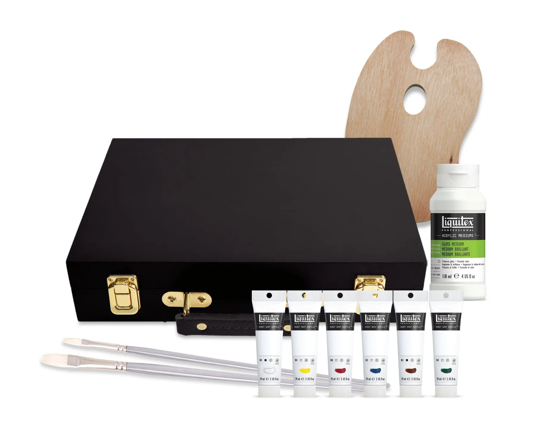 Liquitex Manhattan Wooden Box Art Painting Set - Nail Gallerys