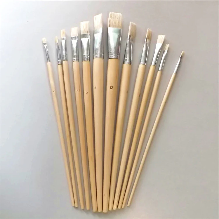 Das Eterna 579 Hog Bristle Flat Brushes - Nail Gallerys