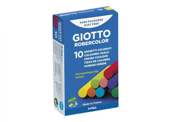 Giotto Robercolor Assorted Colours Chalk Box of 10 - Nail Gallerys