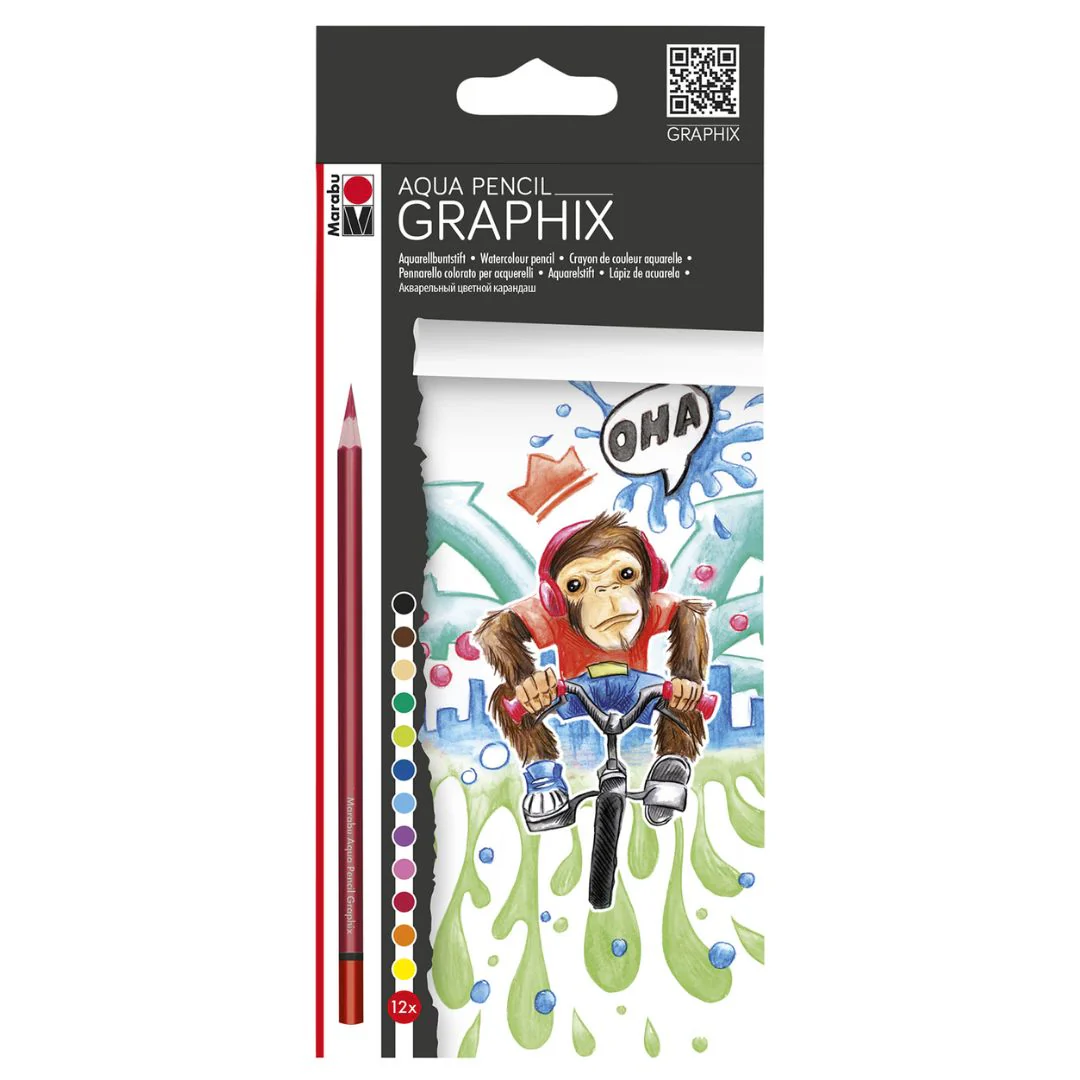 Marabu Aqua Pencil Graphix Funky Monkey - Nail Gallerys