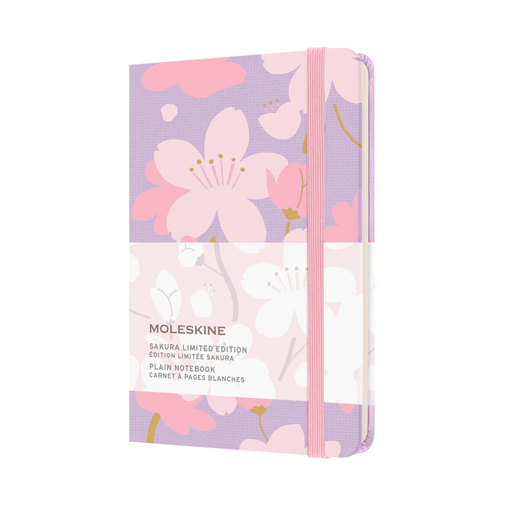 Moleskine Limited Edition Sakura Pocket Plain Graphic 4 Notebook - Nail Gallerys
