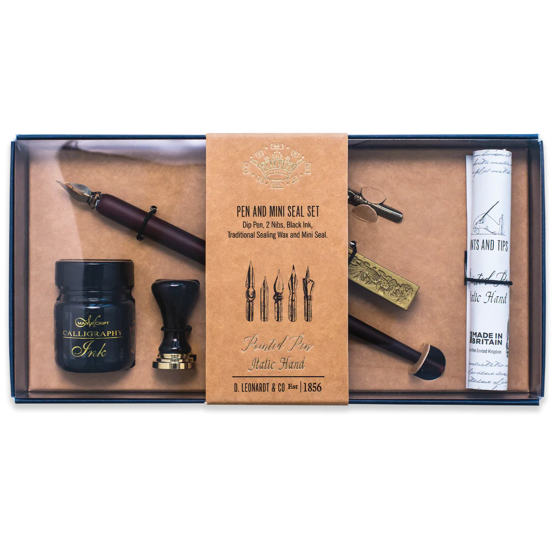 Manuscript Heritage Pen And Mini Seal Set - Nail Gallerys