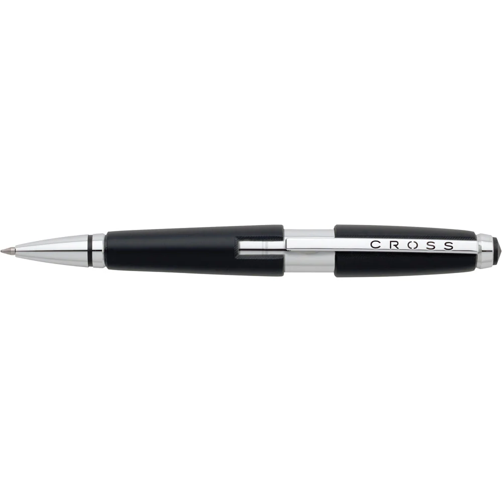 Cross Edge Jet Black Gel Medium Nib Rollerball Pen - Nail Gallerys