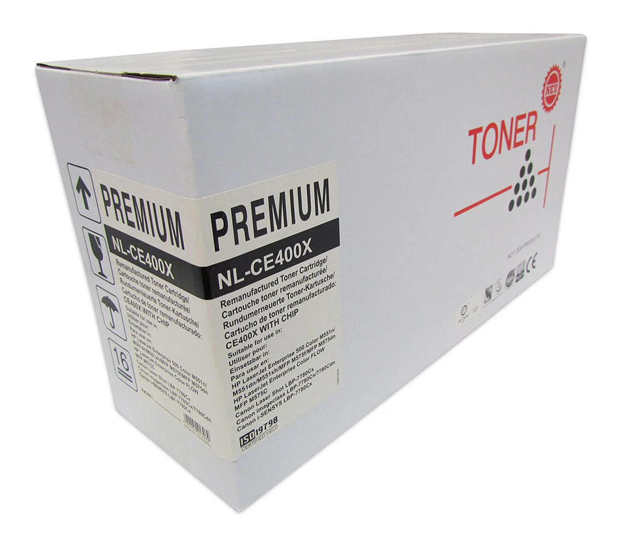 Icon Compatible Hp Ce400x Black Toner Cartridge (507x) - Nail Gallerys