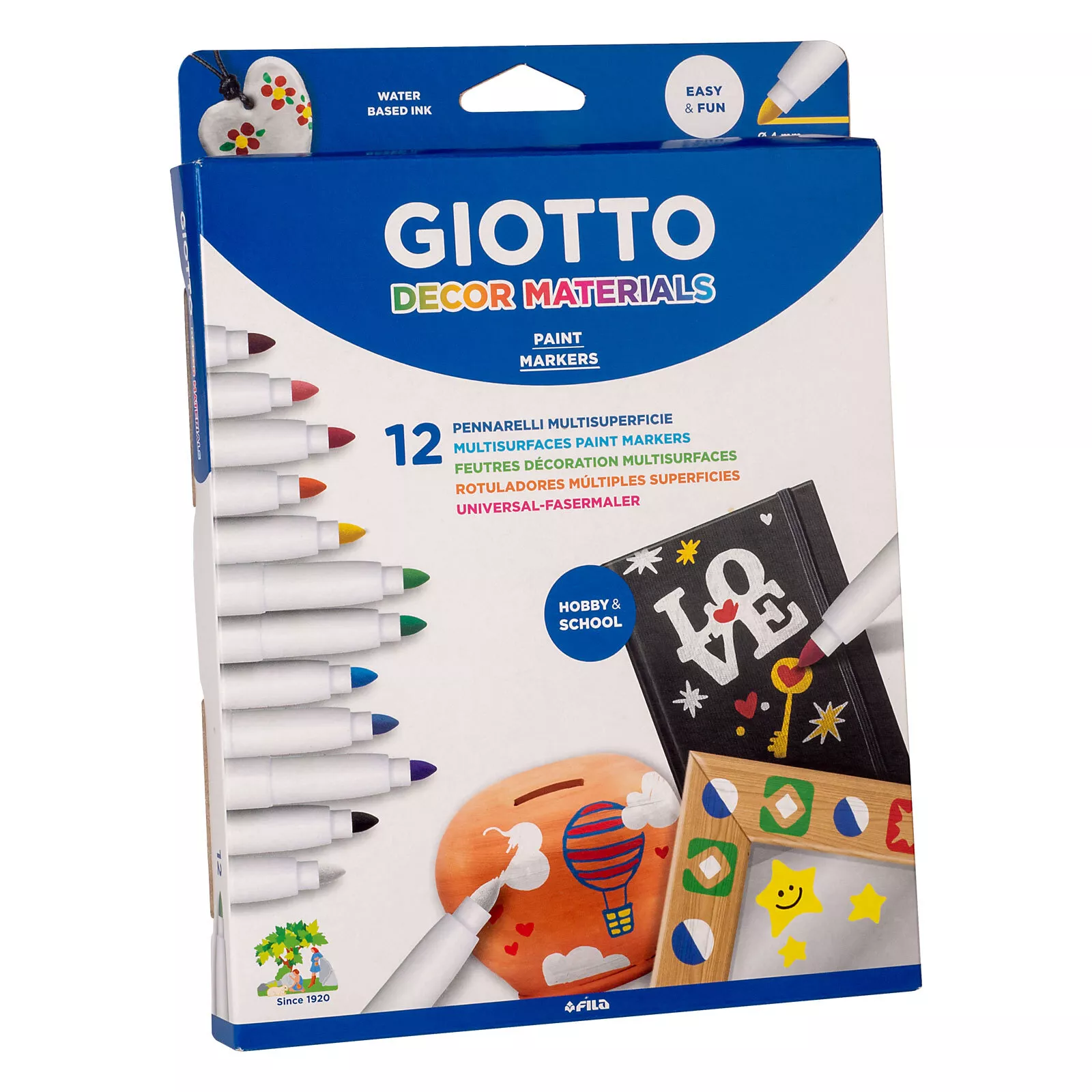 Giotto Decor Markers Set Of 12 - Nail Gallerys