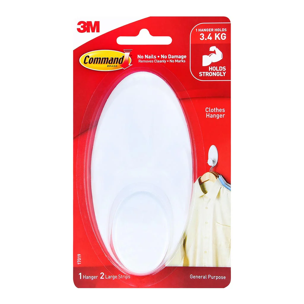 Command White Clothes Hanger - Nail Gallerys