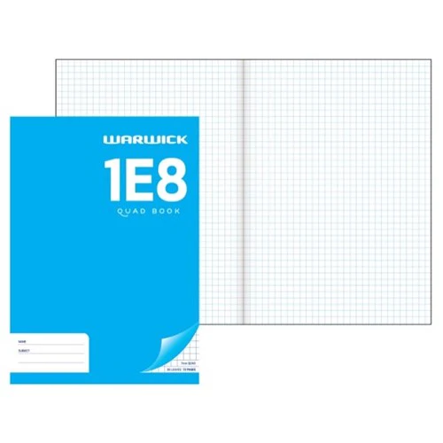 Warwick Exercise Book 1e8 36 Leaf A4 Quad 7mm - Nail Gallerys