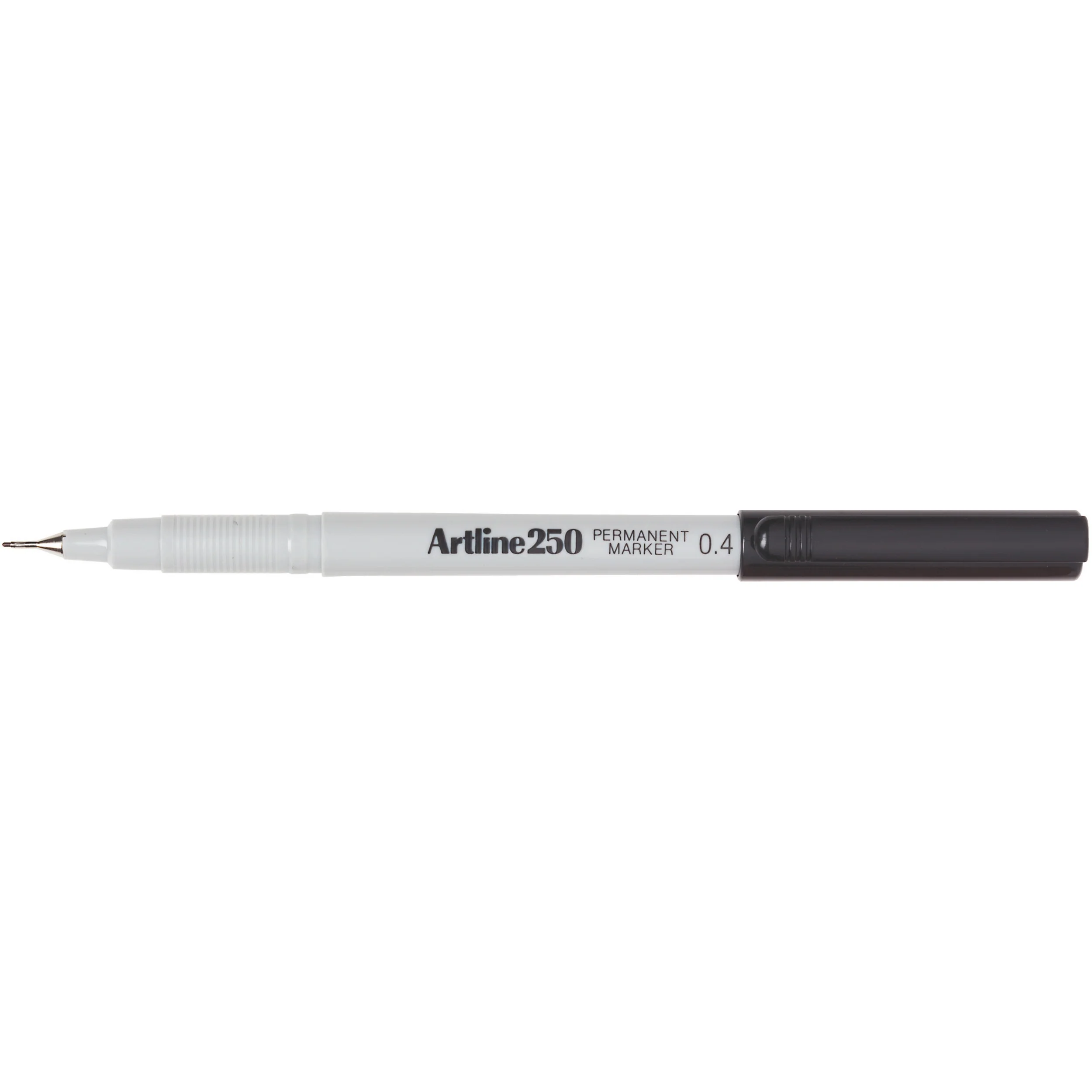 Artline 250 Permanent Marker 0.4mm Black Box Of 12 - Nail Gallerys