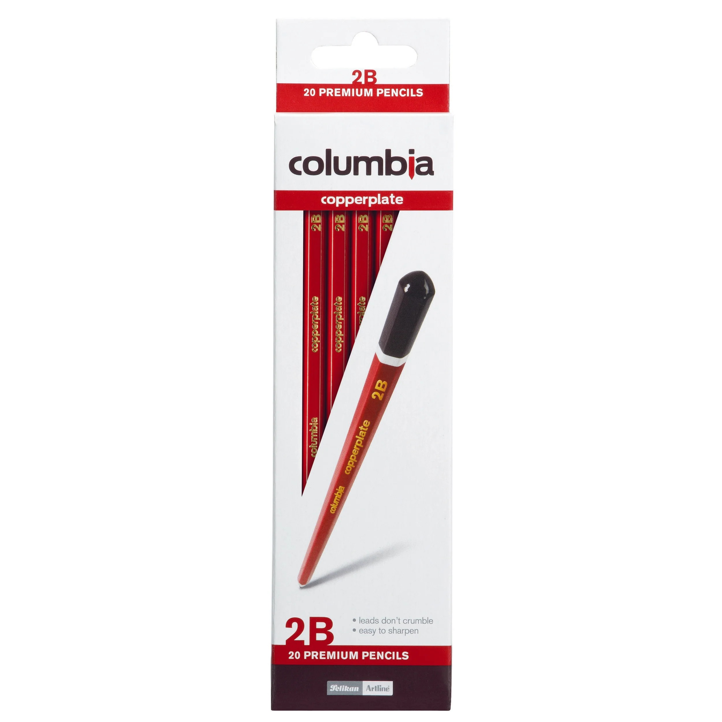 Columbia Copperplate Lead Pencil Hexagonal Box Of 20 - Nail Gallerys