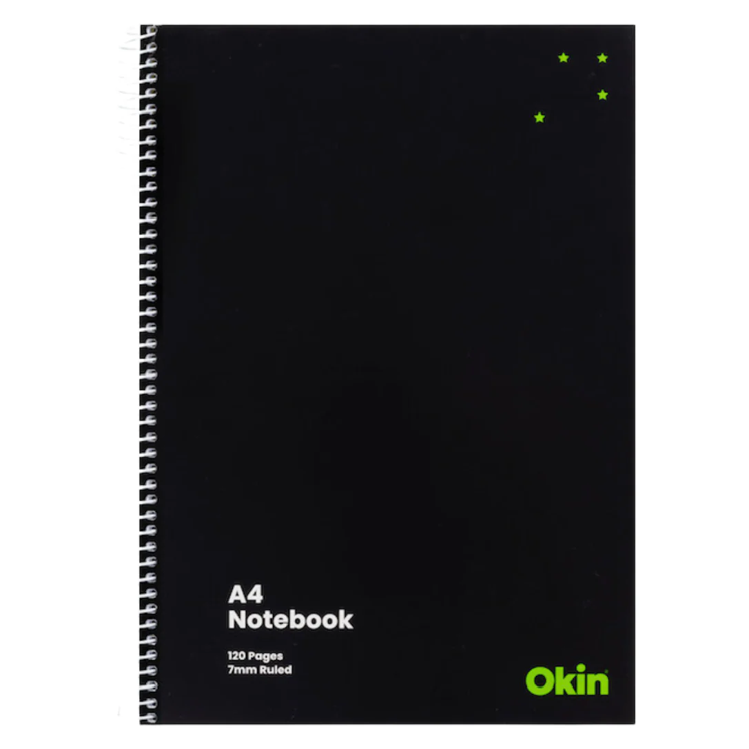 Okin Spiral Notebook A4 Soft Cover - Packs of 3 - Nail Gallerys