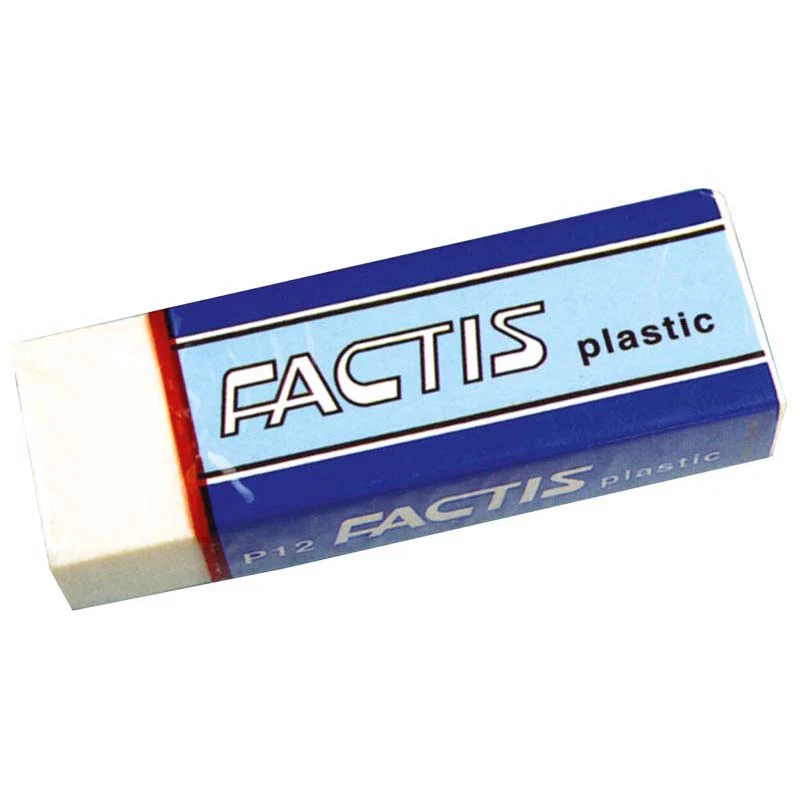 Factis P12 Soft White Plastic Eraser - Nail Gallerys