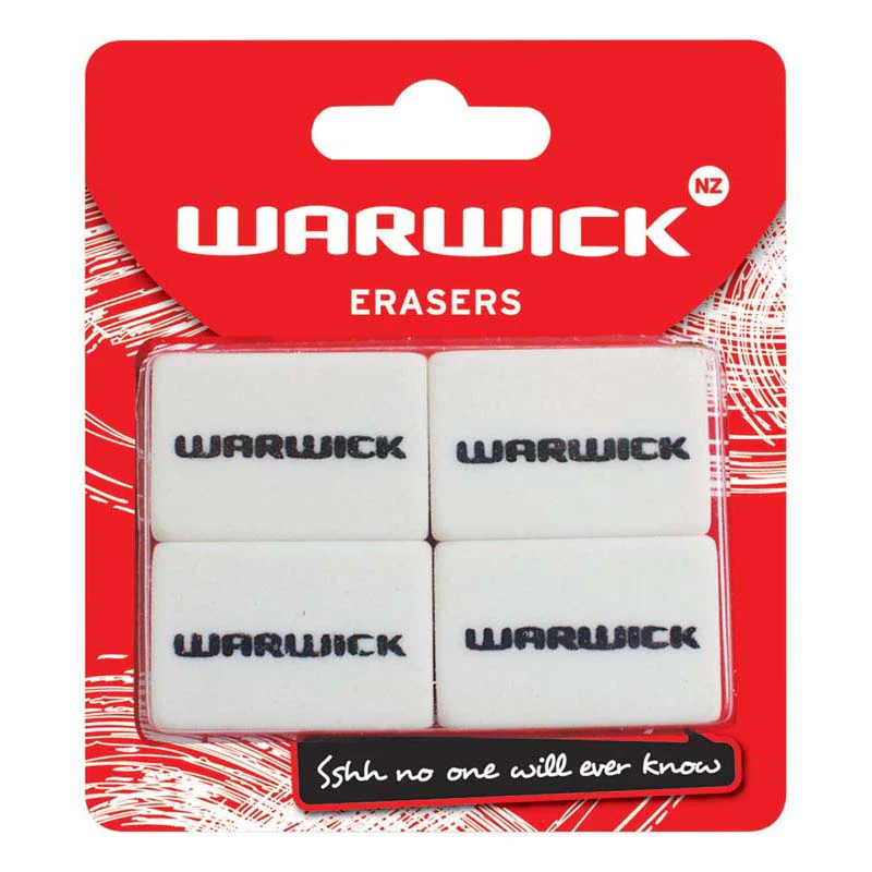 Warwick Eraser Multi 4 Pack - Nail Gallerys