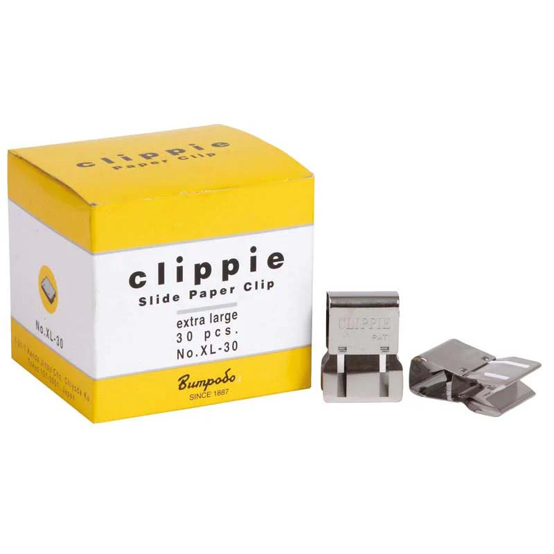 Clippie Paper Clip Slide Extra Large Box Of 30 - Nail Gallerys