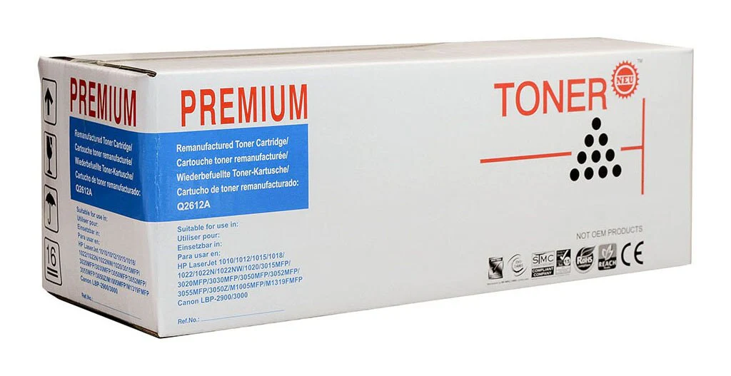 Icon Remanufactured Hp Q2612a Black Toner Cartridge - Nail Gallerys