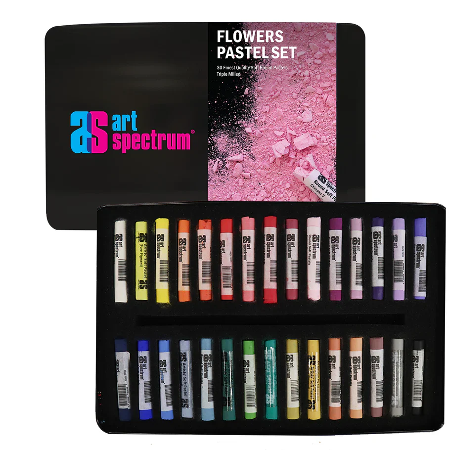 Art Spectrum Soft Pastels Set Of 30 Flowers Set - Nail Gallerys