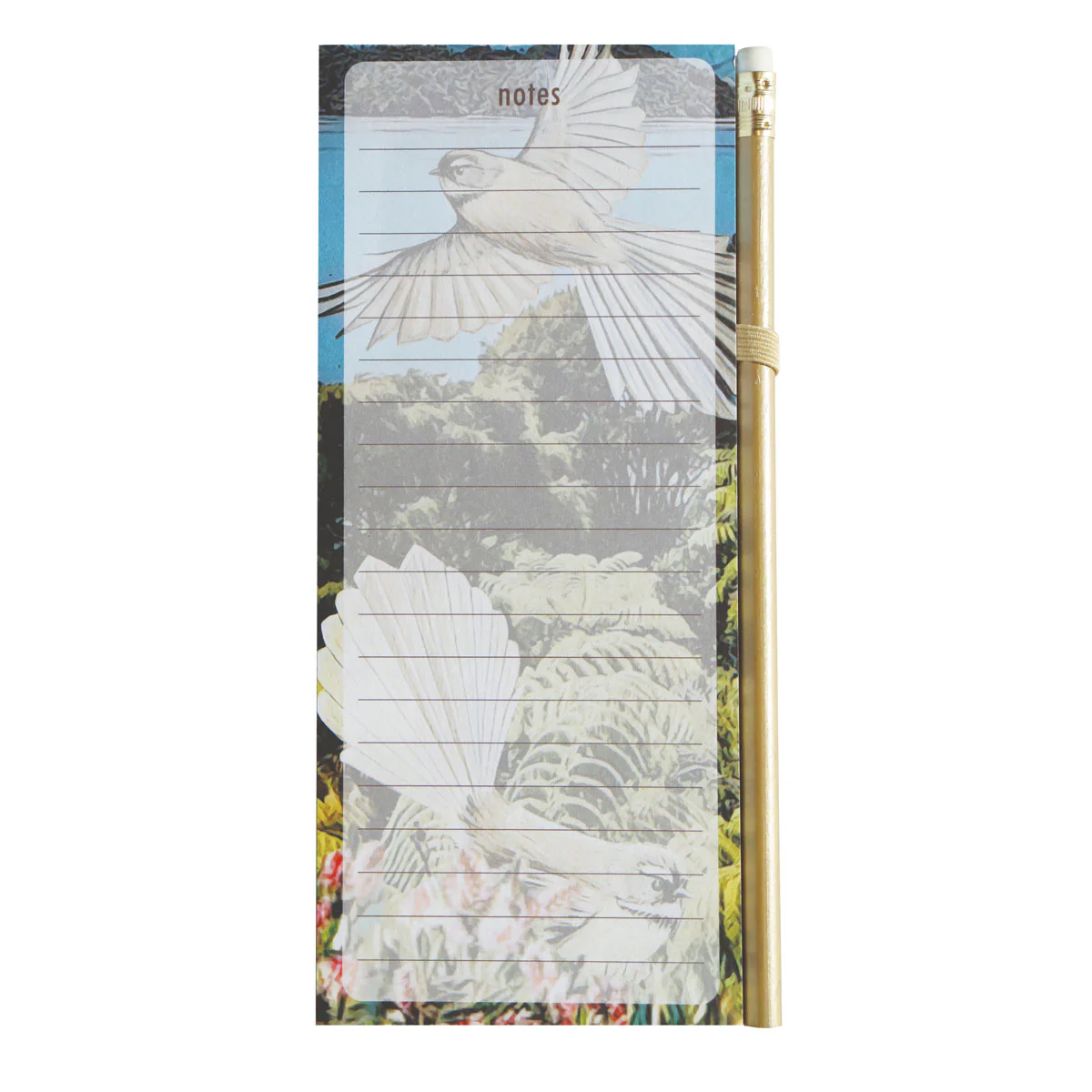 Kanuka Glen Art Magnetic To Do List With Pencil Piwakawaka - Nail Gallerys