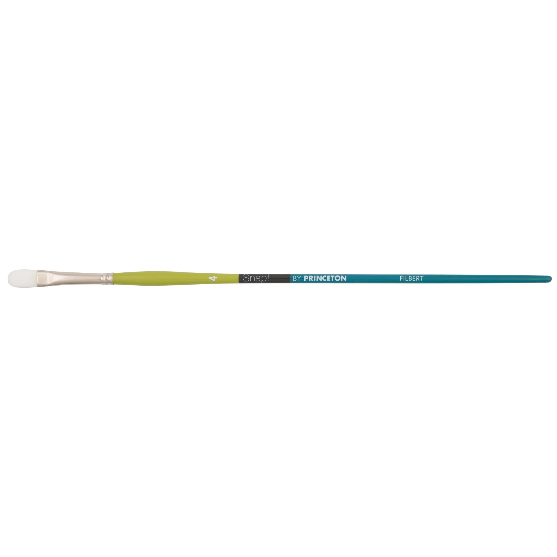 Princeton Snap! 9800 Long Handle White Synthetic Taklon Filbert Brushes - Nail Gallerys