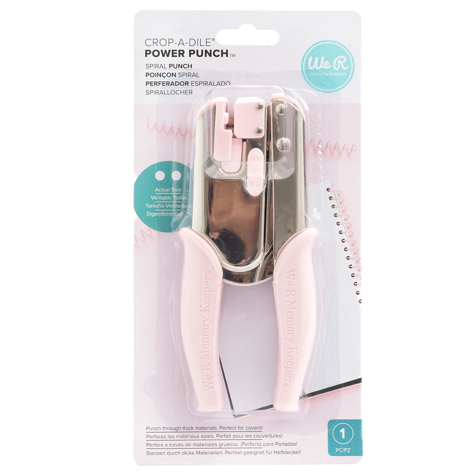 We R Memory Keepers Crop-A-Dile Spiral Power Punch - Nail Gallerys