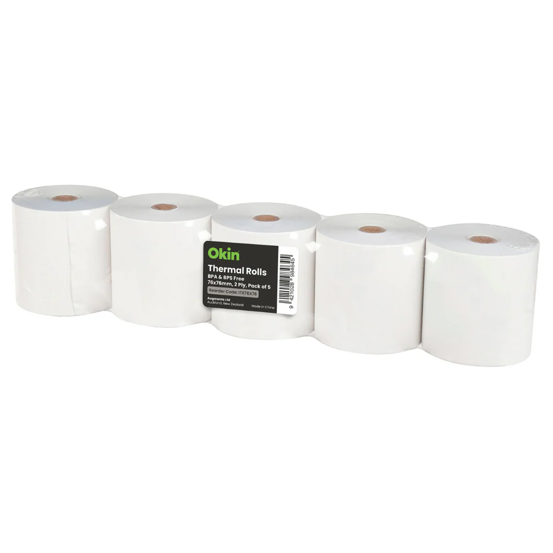 Okin Thermal Roll 76x76mm 2 Ply - Pack Of 5 - Nail Gallerys