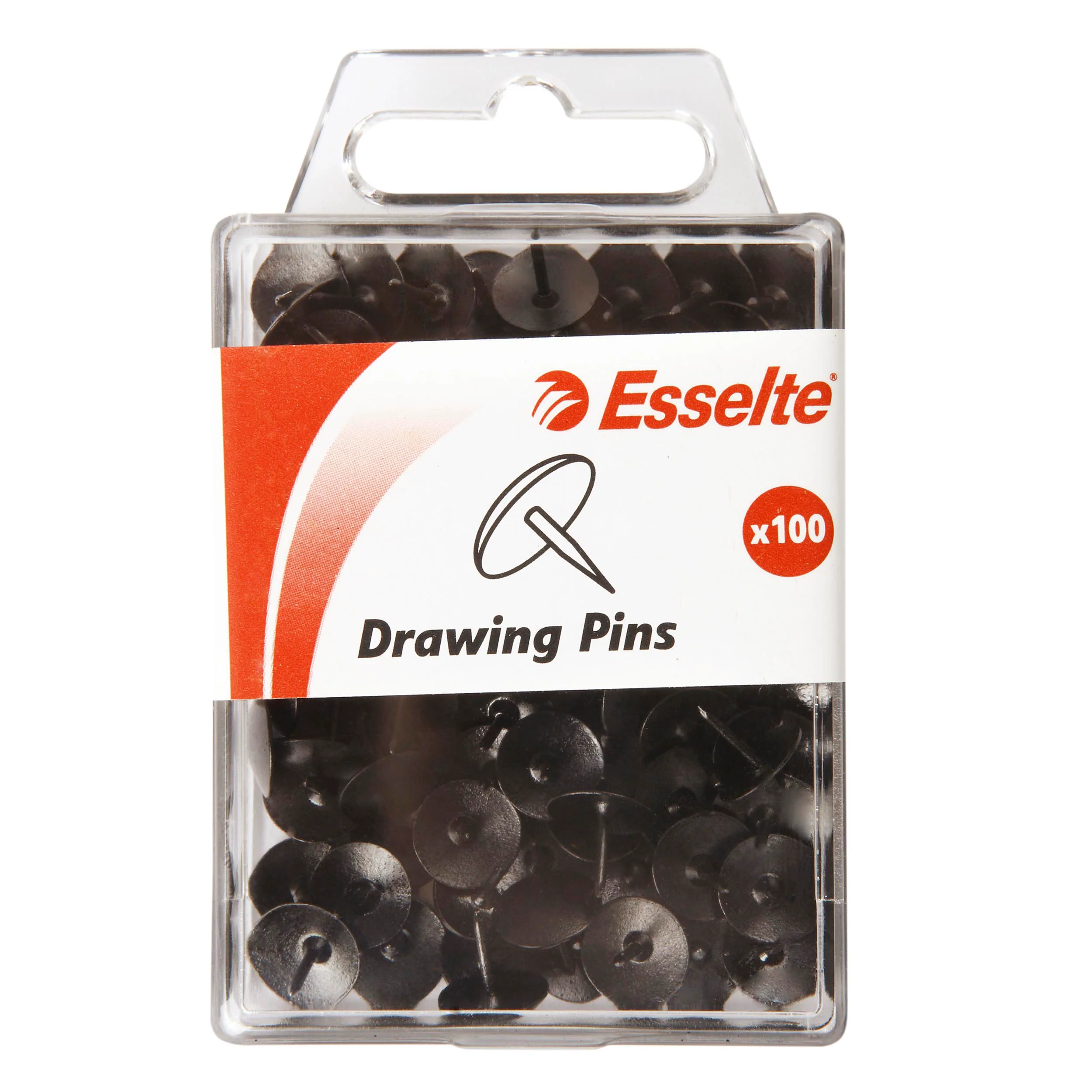 Esselte Drawing Pins Coloured Pack Of 100 - Nail Gallerys