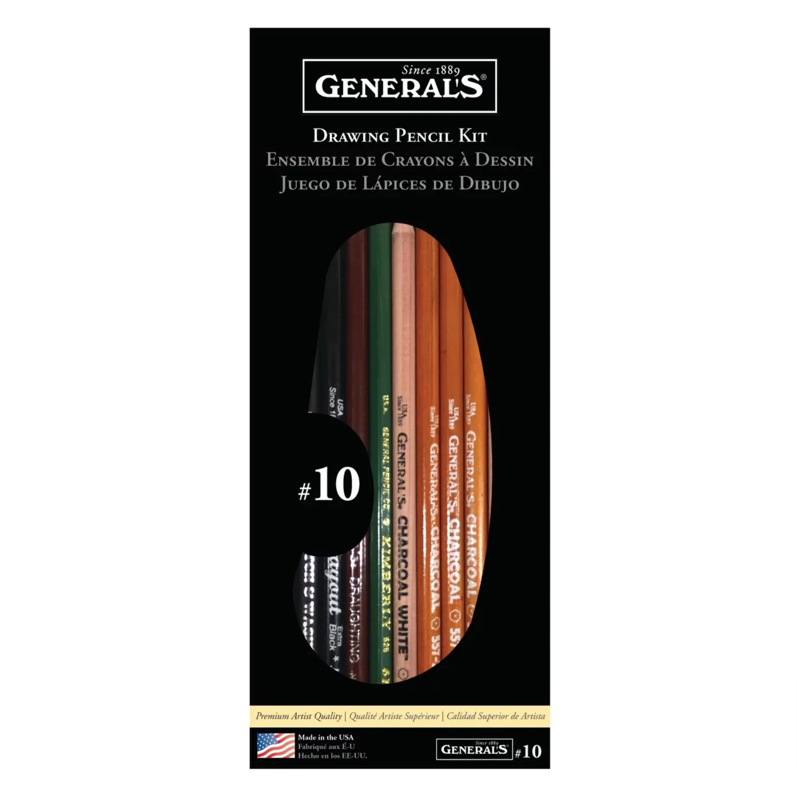 General's Classic Drawing & Sketching Kit 12 Pieces - Nail Gallerys