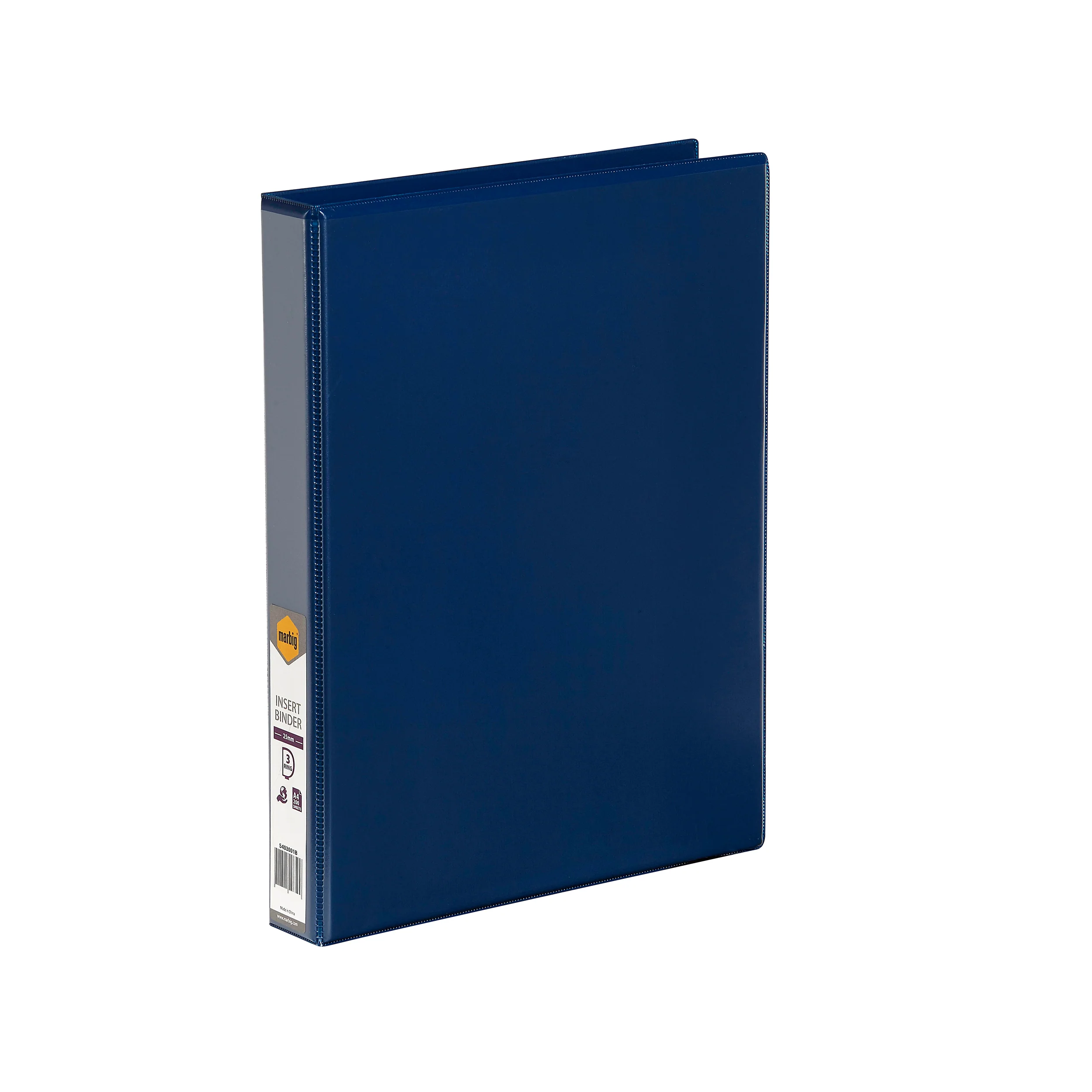 Marbig Clearview Insert Binder A4 25mm 3D Blue - Nail Gallerys