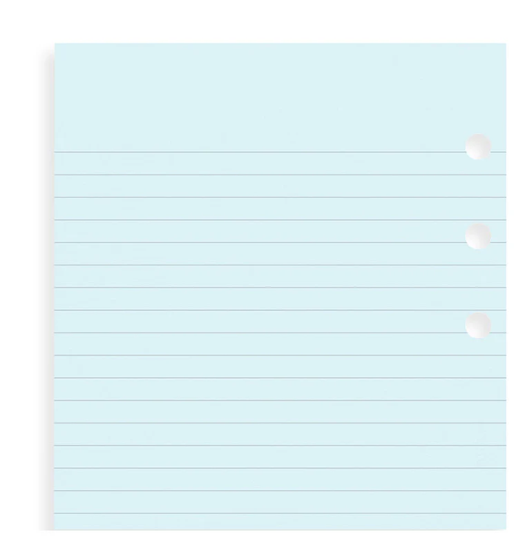 Filofax Lined Notepaper Personal Refills - Nail Gallerys