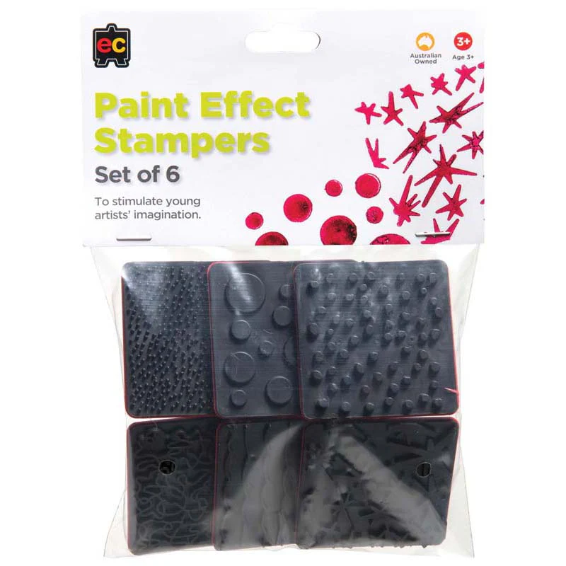 EC Paint Effect Stamper Pack of 6 - Nail Gallerys
