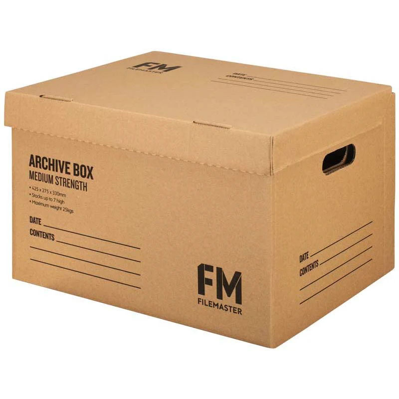 FM Box Archive Kraft Medium Strength 425x275x330mm Inside Measure - Nail Gallerys