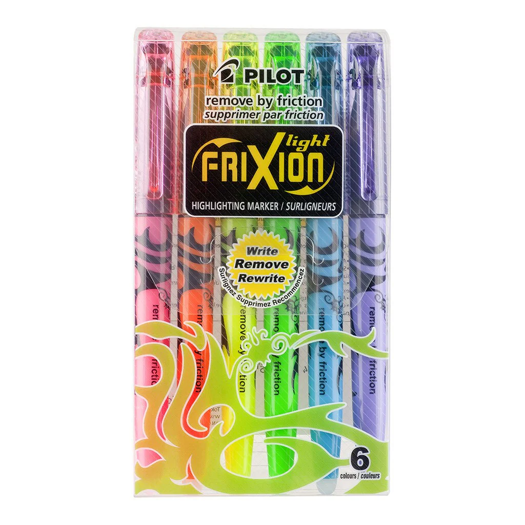 Pilot Frixion Light Erasable Highlighter Assorted - Nail Gallerys