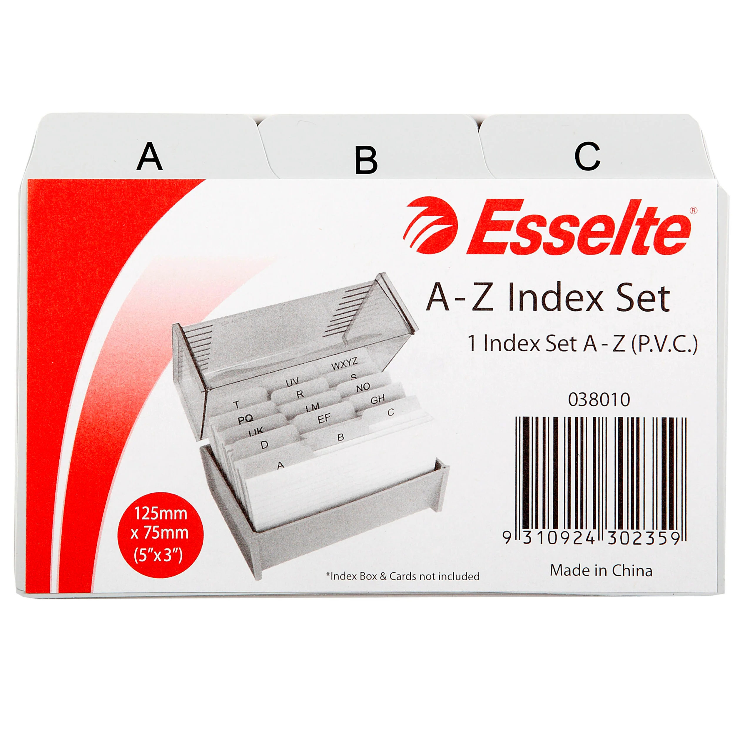 Esselte Indices A-z Pvc Grey - Nail Gallerys
