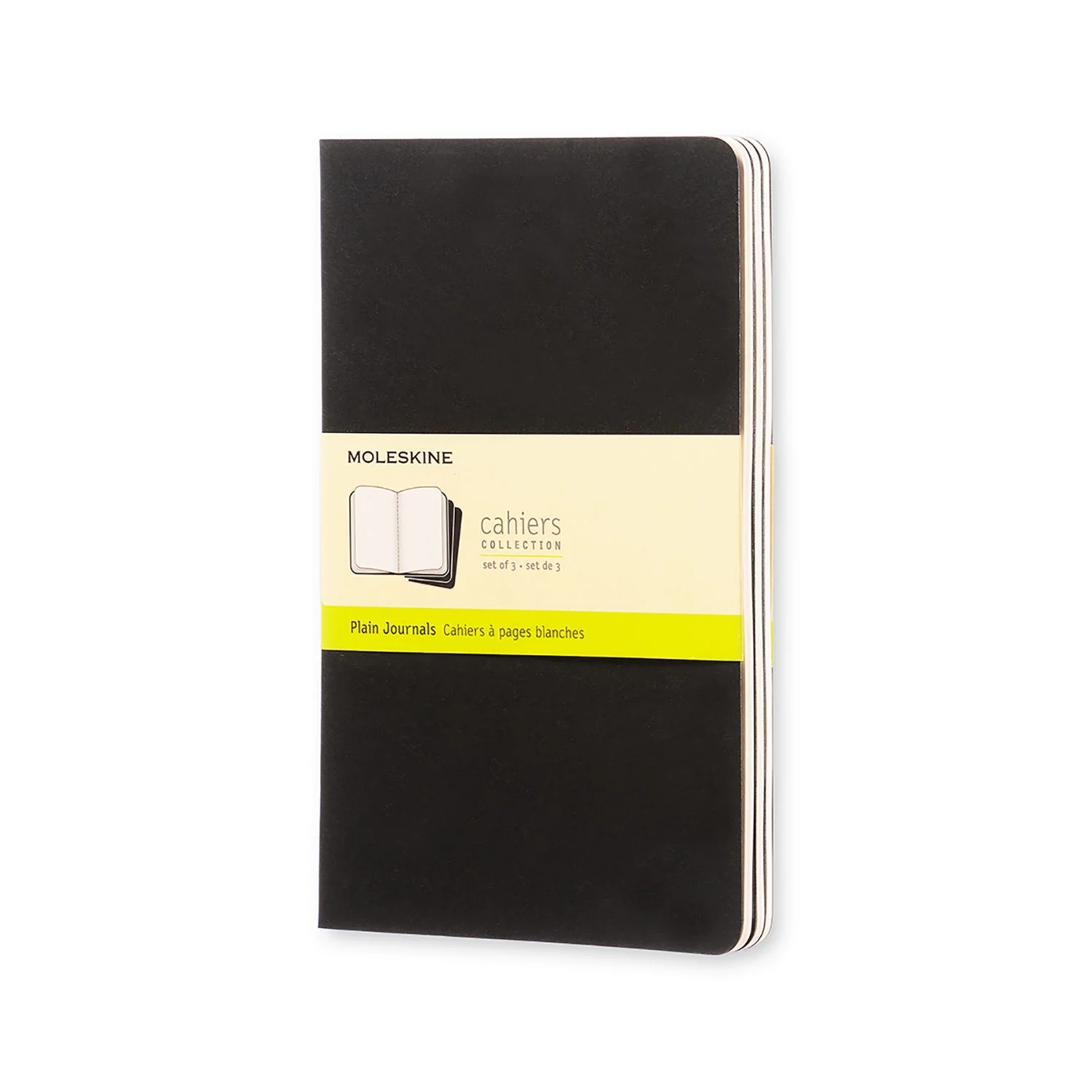 Moleskine Cahier Large Plain Journals Pack Of 3 - Nail Gallerys
