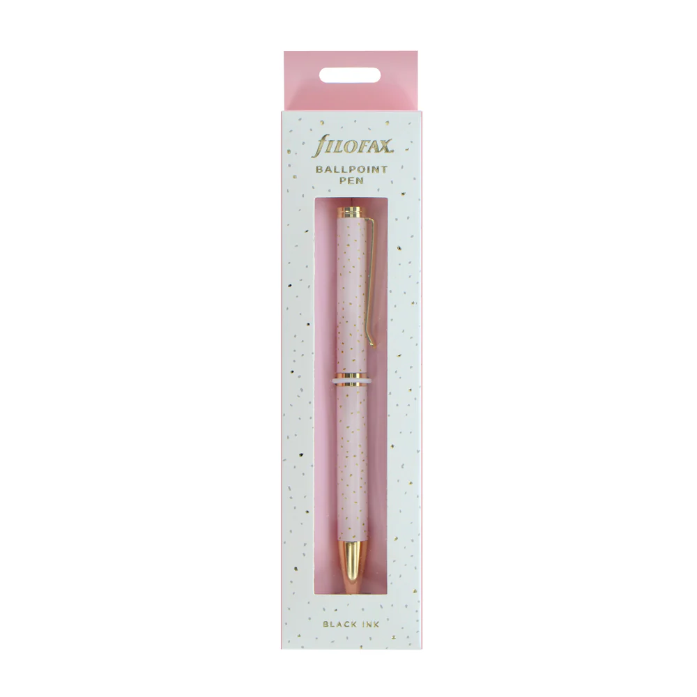 Filofax Confetti Rose Quartz Ballpoint Pen - Nail Gallerys