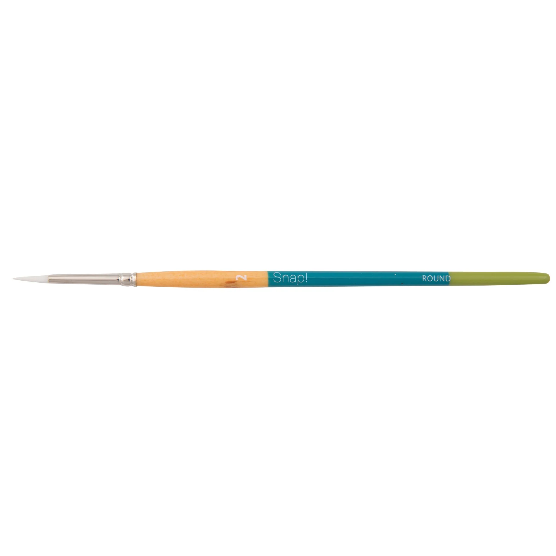 Princeton Snap! 9850 Short Handle White Taklon Round Brushes - Nail Gallerys