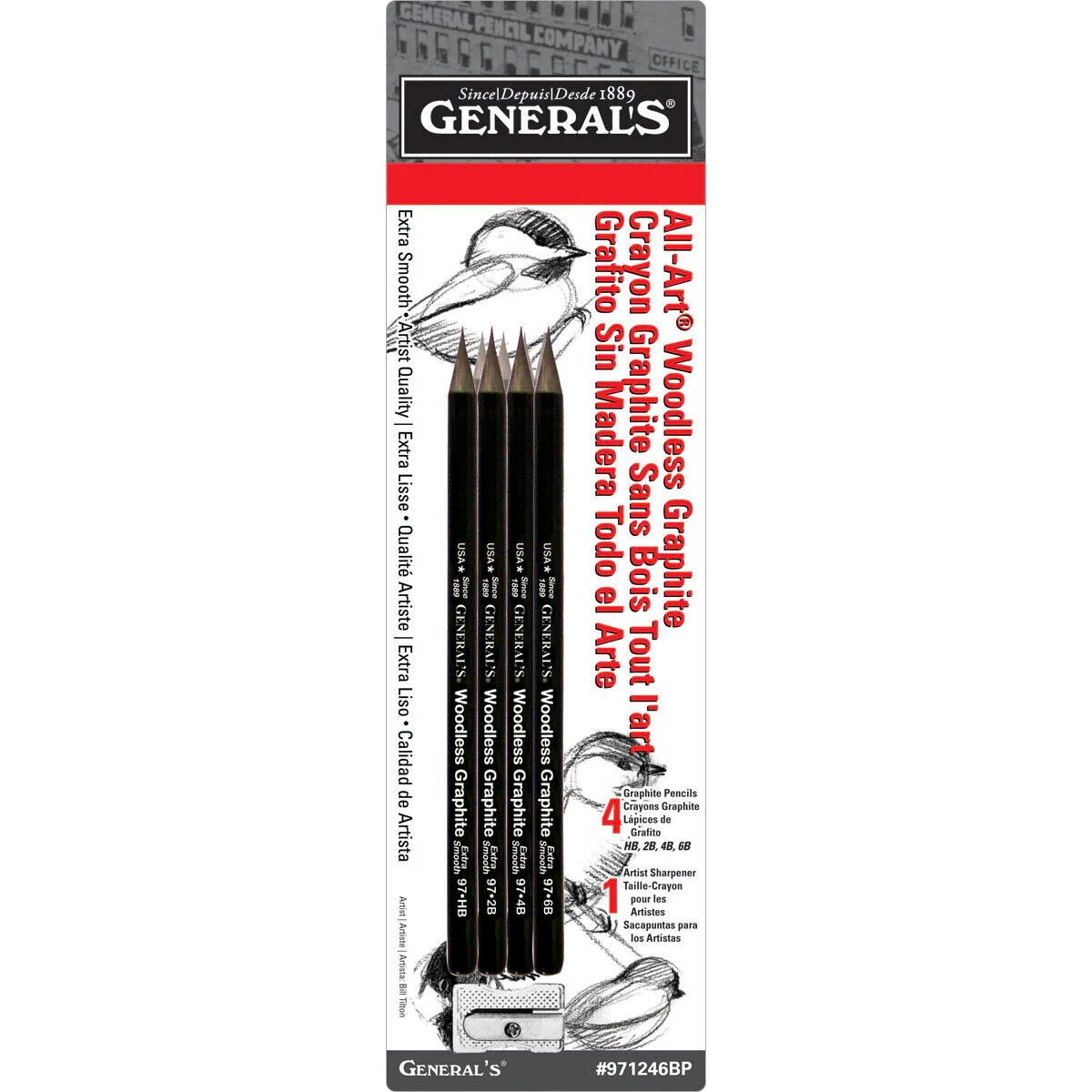 General's Woodless Graphite Pencils Assorted Set - Nail Gallerys