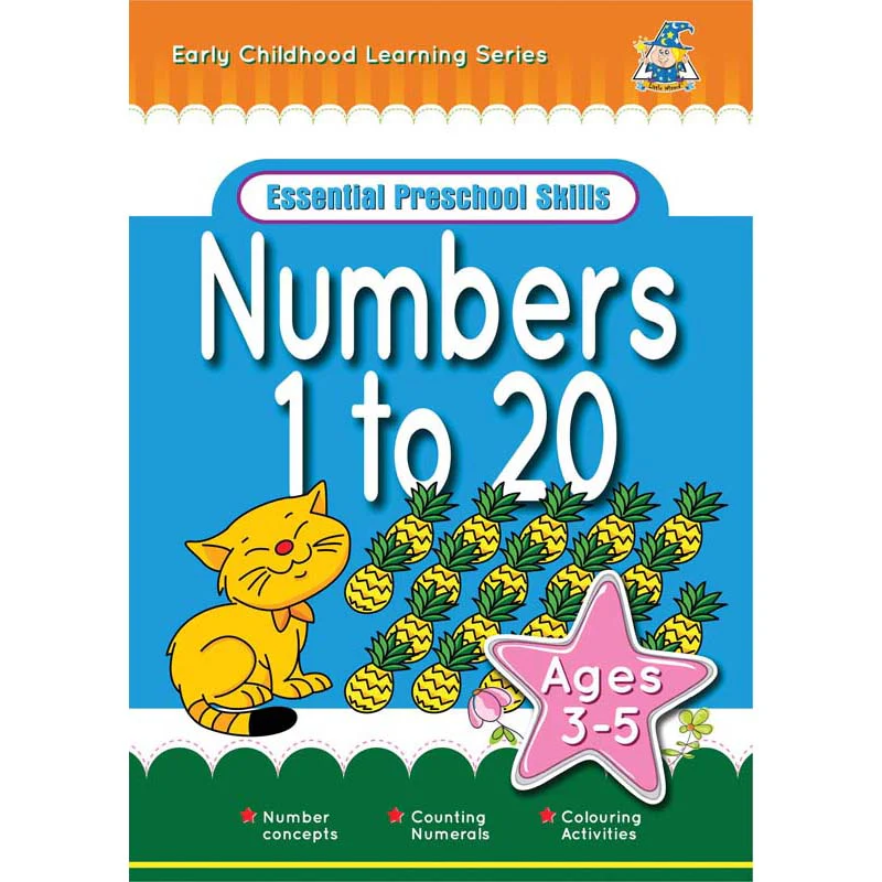 Greenhill Activity Book 3-5 Year Numbers 1 To 20 - Nail Gallerys