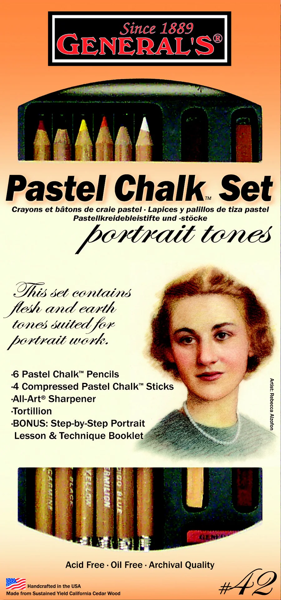 General's Pastel Chalk Portrait Tones Set - Nail Gallerys
