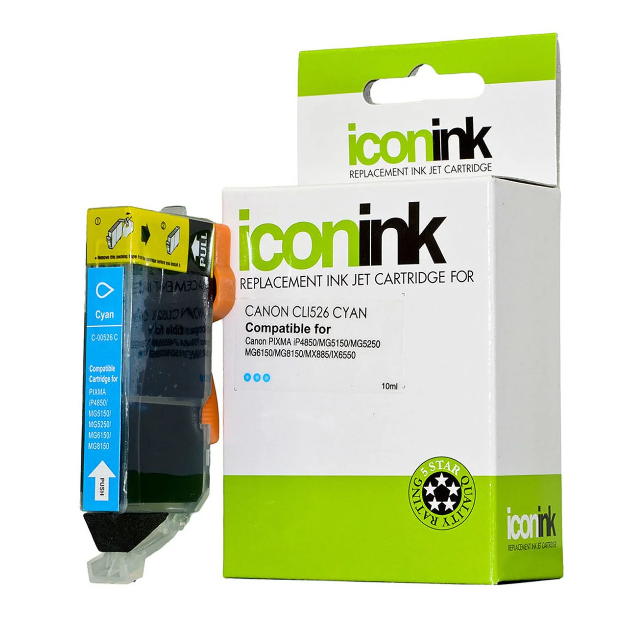 Icon Compatible Canon Cli-526 Black Ink Cartridge - Nail Gallerys
