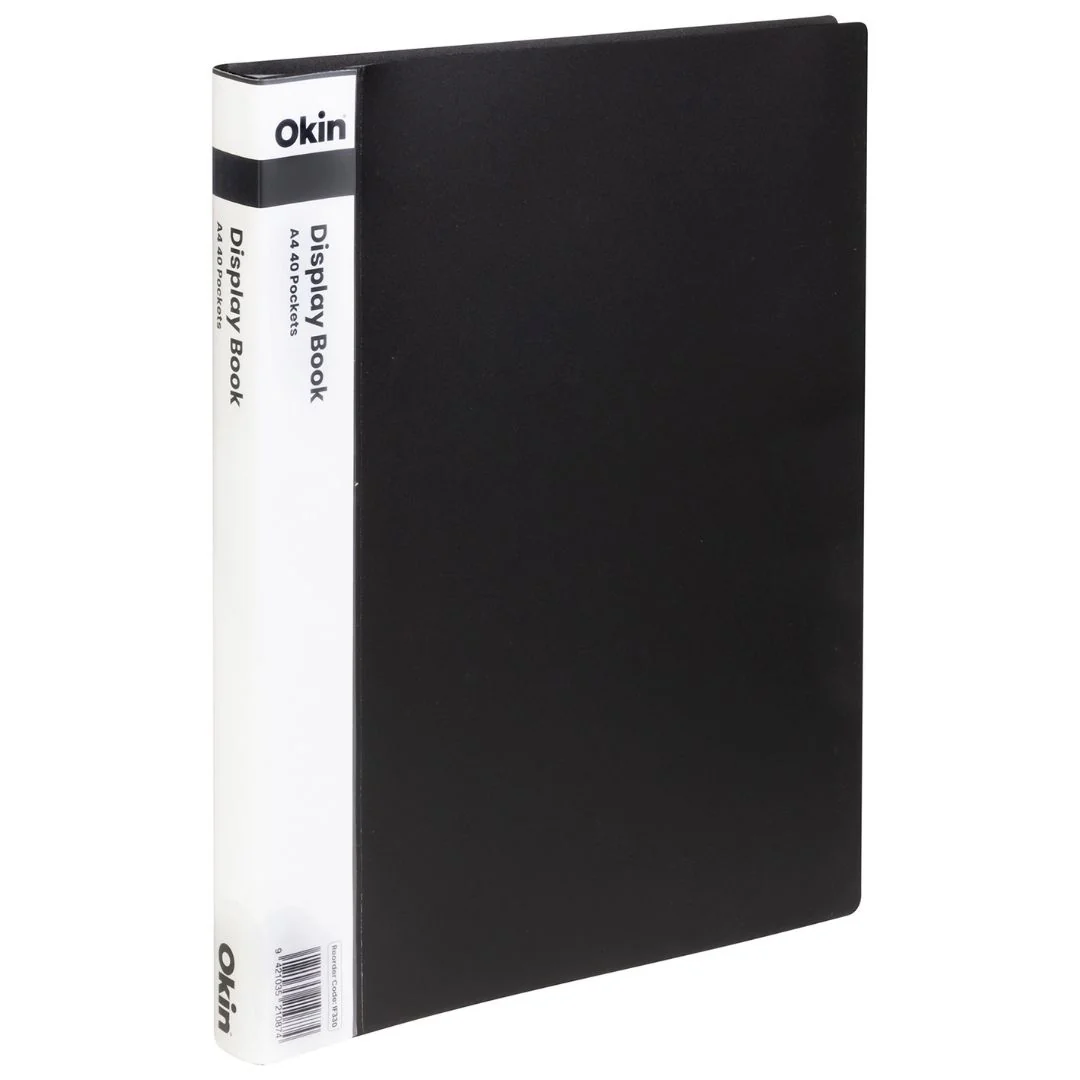 Okin Display Book A4 With Insert Spine 40 Pocket - Nail Gallerys