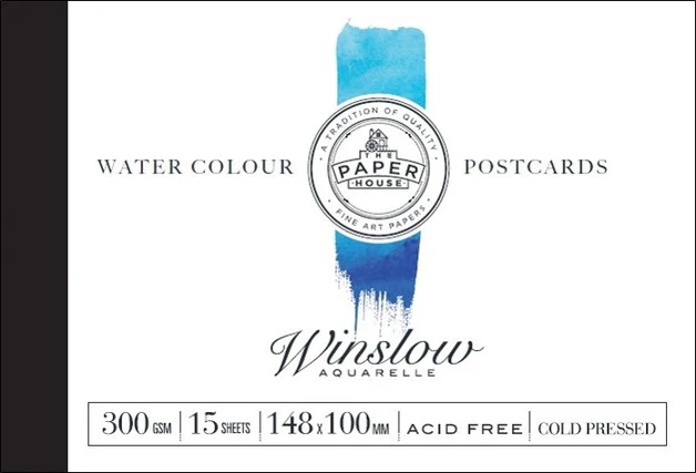 The Paper House Winslow Watercolour 300gsm 148x100mm 15 Sheets Postcards - Nail Gallerys
