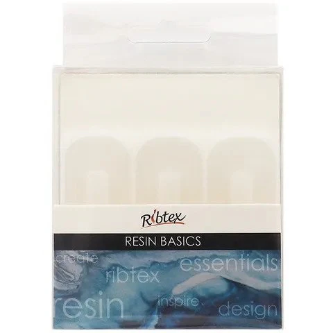 Ribtex Resin Silicon Mould Hair Clip Square - Nail Gallerys