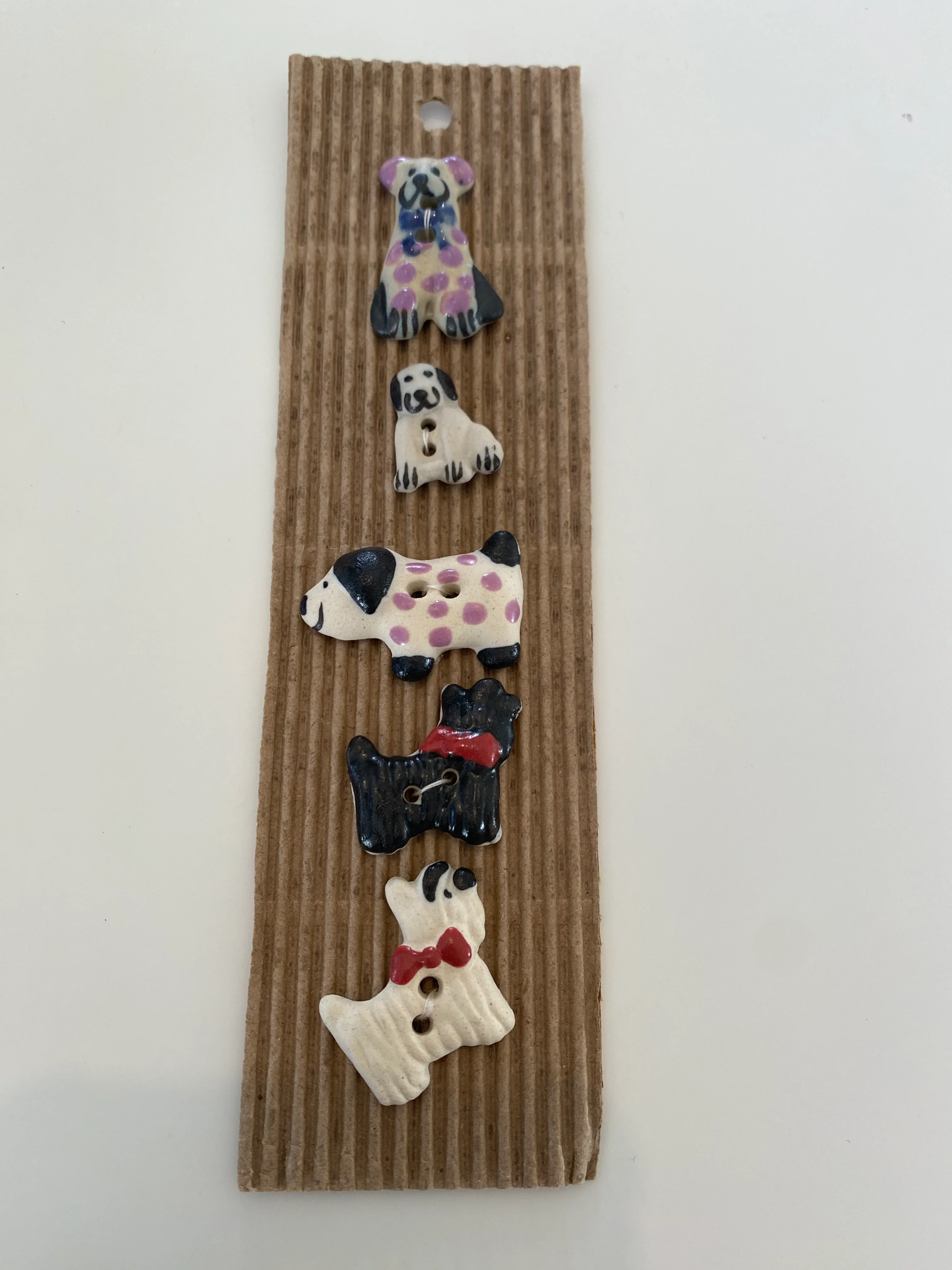Incomparable Buttons - Mixed Dogs - Card of 5 - Nail Gallerys