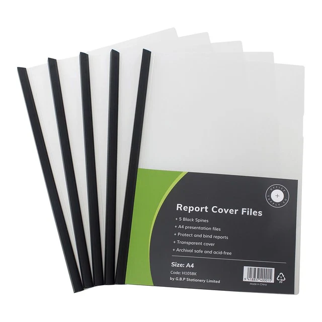 OSC Report Cover Clear A4 Spine - Pack Of 5 - Nail Gallerys