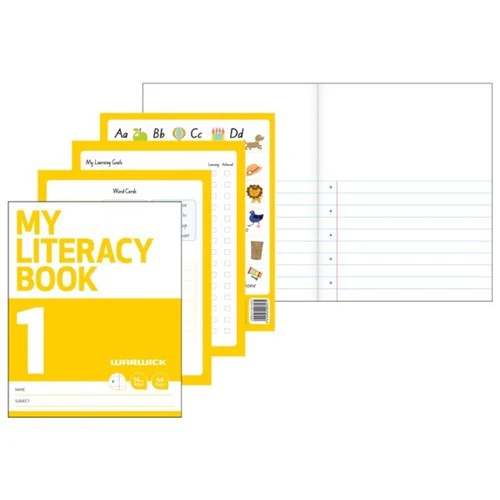 Warwick Exercise My Literacy Book 1 14mm Ruled 64 Page - Nail Gallerys