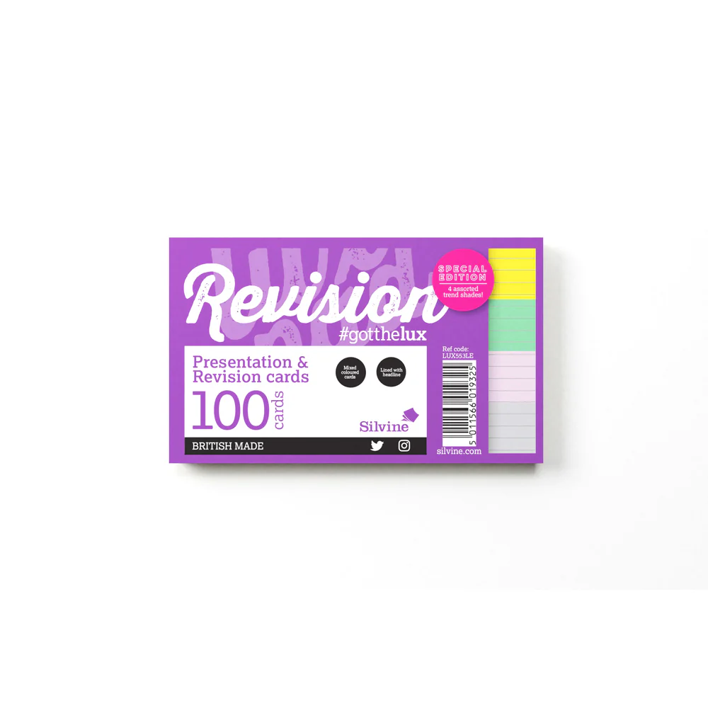 Luxpad Revision Presentation And Revision Ruled Fashion Colours Cards - Nail Gallerys