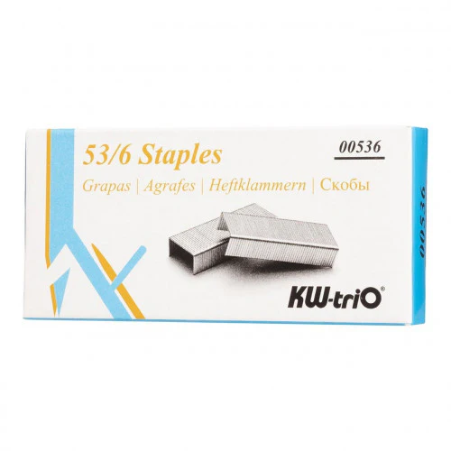 Kw-Trio Staples 53/6 Box Of 1200 - Nail Gallerys