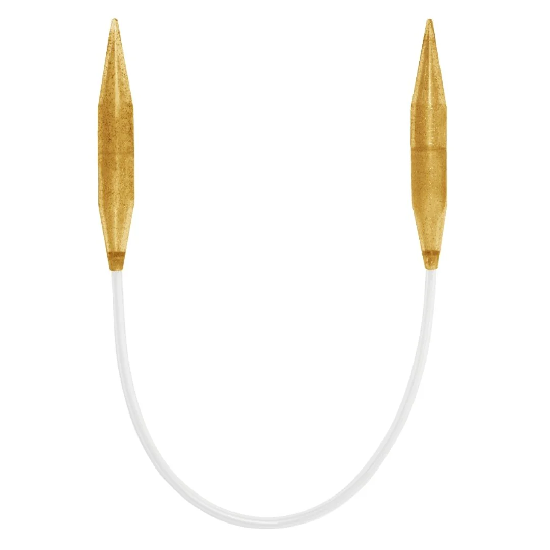 Addi Champagne Plastic Circular Needles 120cm - Nail Gallerys